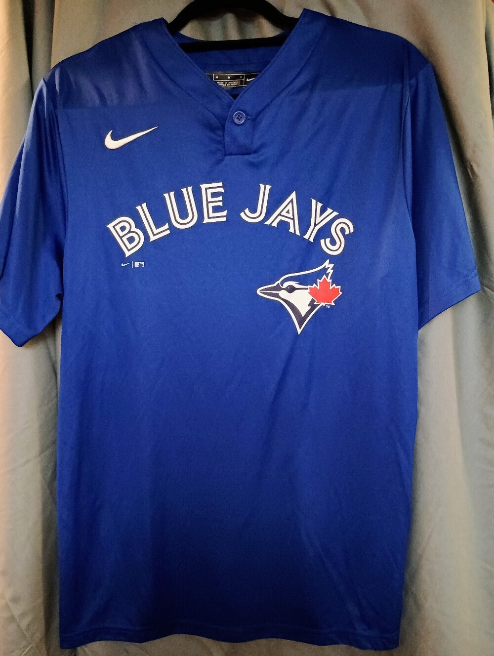 Nike MLB Toronto Blue Jays 1-Button Pullover Jersey - Adult Medium